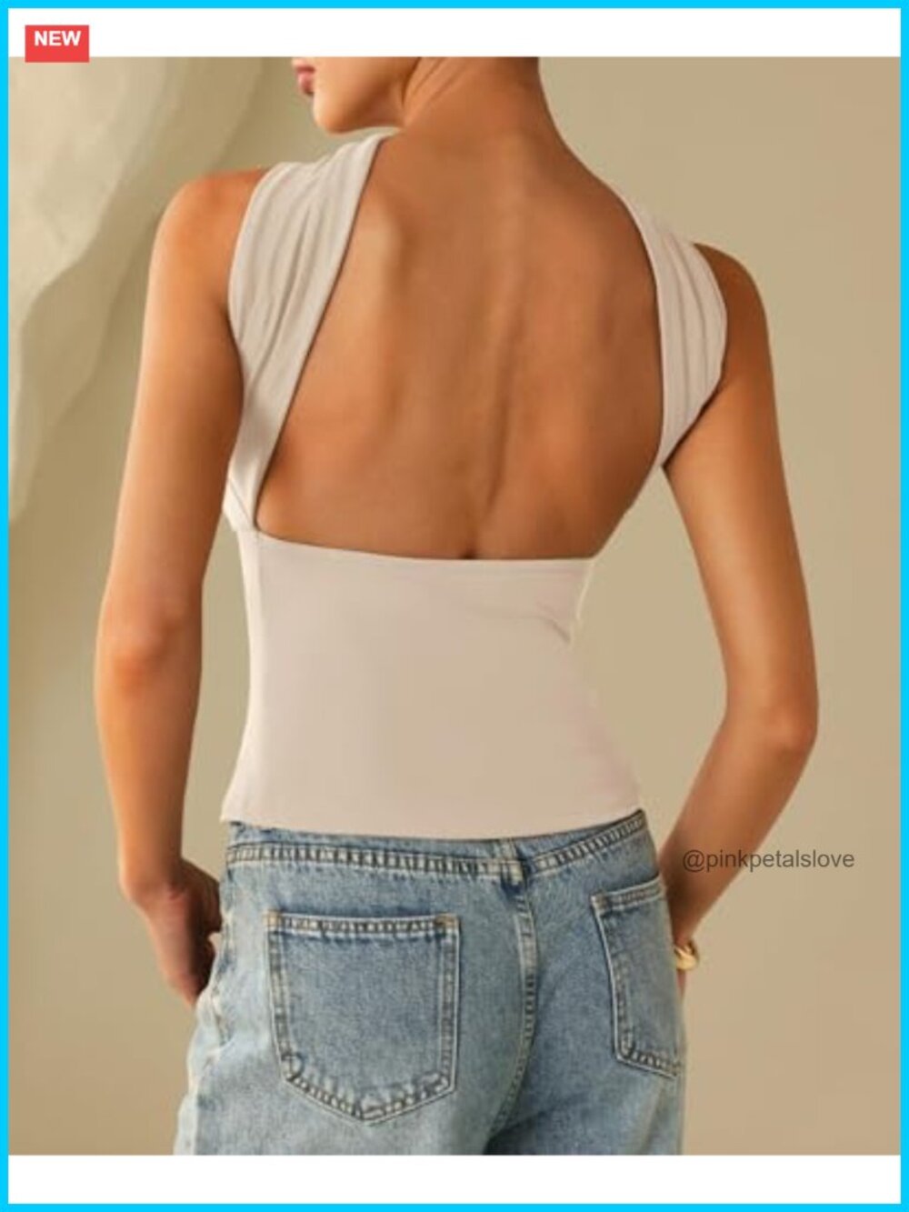 Halter Tube Top Off Shoulder Ruched Strapless Open Back Slim Fit Y2K - Picture 3 of 4